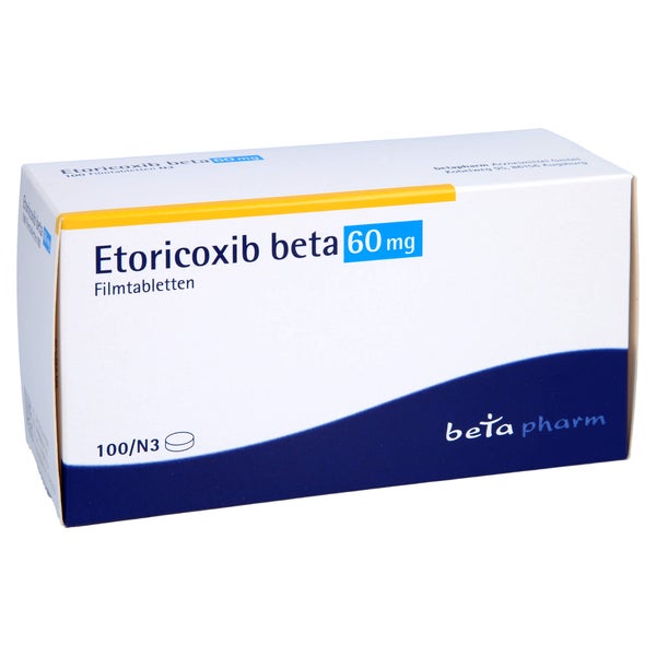 Etoricoxib beta 60 mg Filmtabletten 100 St