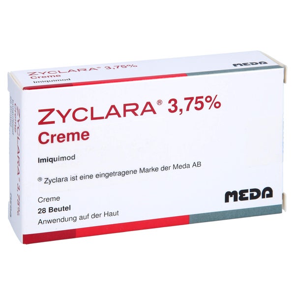 Zyclara 3,75% Creme Sachets 28 St