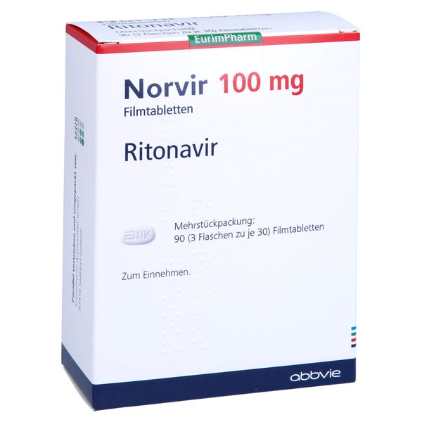 Norvir 100 mg Filmtabletten 90 St
