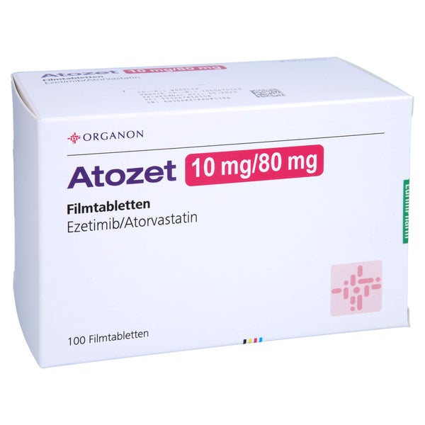 Atozet 10 Mg/80 mg Filmtabletten 100 St