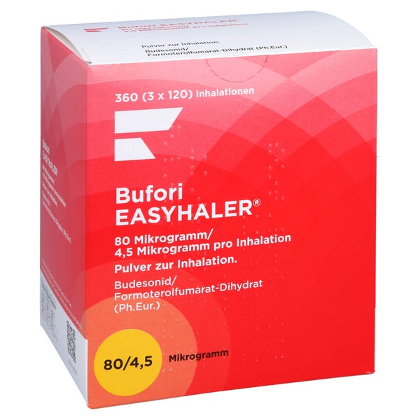 BUFORI Easyhaler 80/4,5 µg/Dosis 3x120 ED 3 St