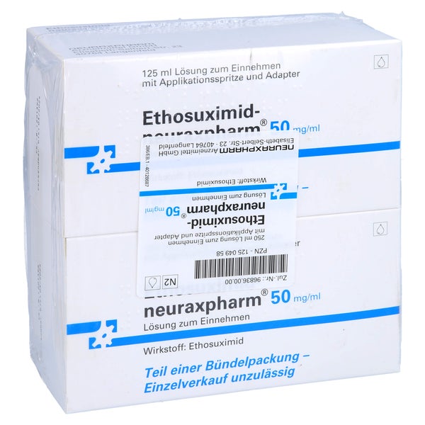 ETHOSUXIMID-neuraxpharm 50 mg/ml Lsg.z.Einnehmen 2X125 ml