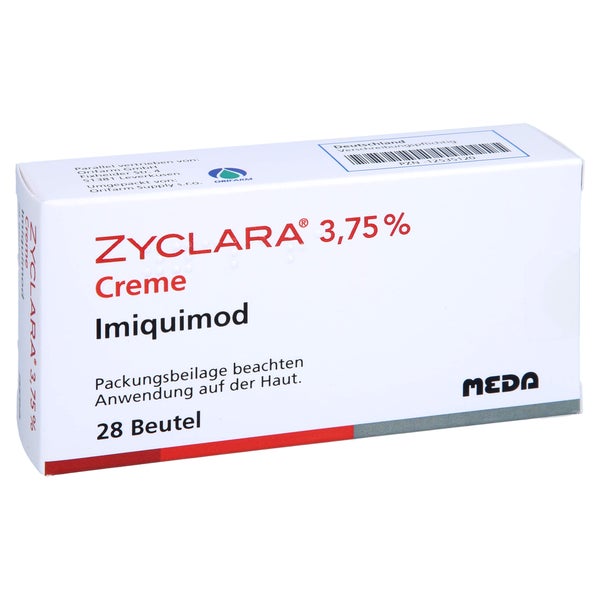Zyclara 3,75% Creme Sachets 28 St