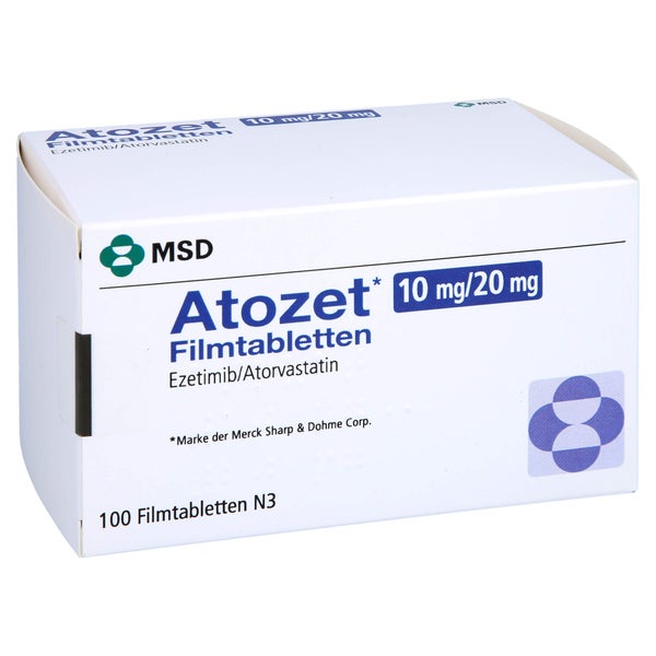 Atozet 10 Mg/20 mg Filmtabletten 100 St