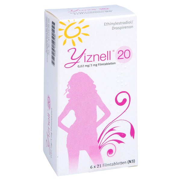 Yiznell 20 0,02 mg/3 mg Filmtabletten 6X21 St