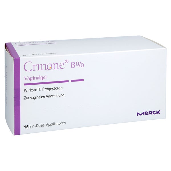 Crinone 8% Applikatoren Vaginalgel 1X15 St