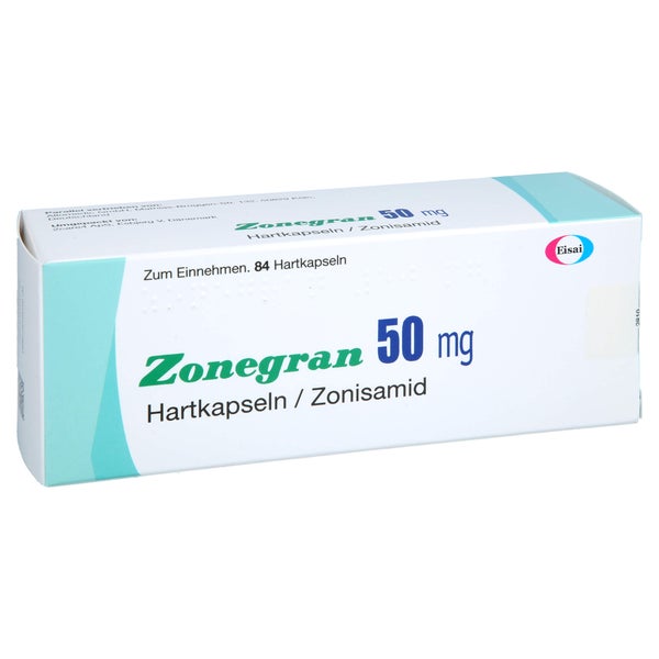 Zonegran 50 mg Hartkapseln 84 St
