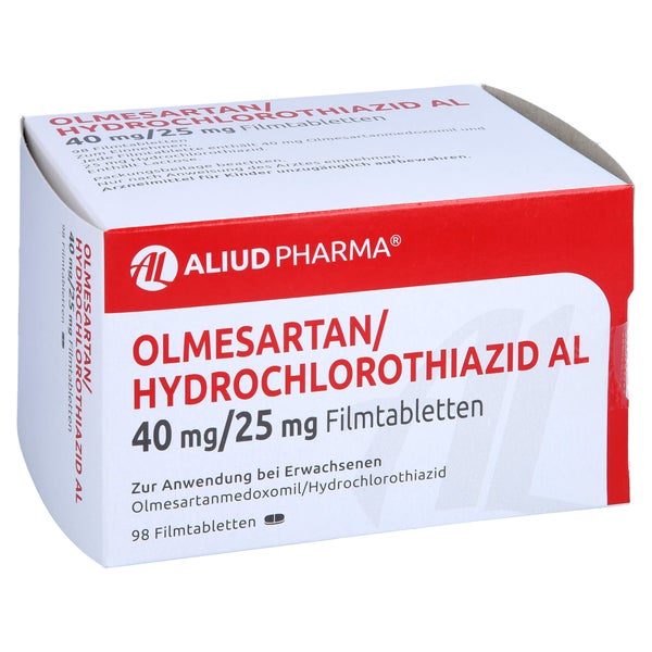 OLMESARTAN/Hydrochlorothiazid AL 40 mg/25 mg FTA 98 St