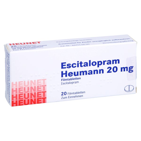 ESCITALOPRAM Heumann 20 mg Filmtabletten Heunet 20 St