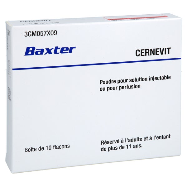 CERNEVIT 750 mg Pulver z.Herst.e.Infusionslsg. 10 St