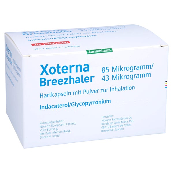 XOTERNA Breezhaler 85 µg/43 µg Hartk.m.Plv.z.Inh. 90 St