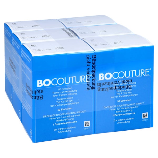 BOCOUTURE 50 Einheiten Pulver z.Herst.e.Inj.-Lsg. 6 St