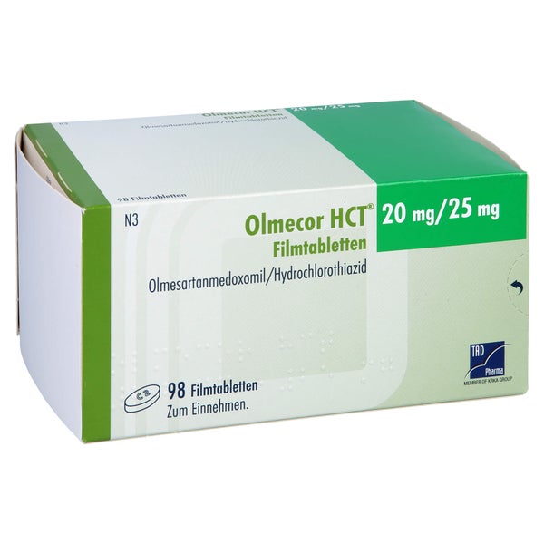 Olmecor HCT 20 mg/25 mg Filmtabletten 98 St