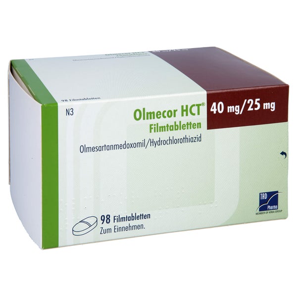 Olmecor HCT 40 mg/25 mg Filmtabletten 98 St