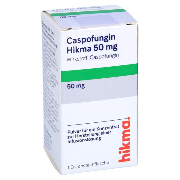 CASPOFUNGIN Hikma 50 mg Plv.f.e.Konz.z.H.e.Inf.-L. 1 St
