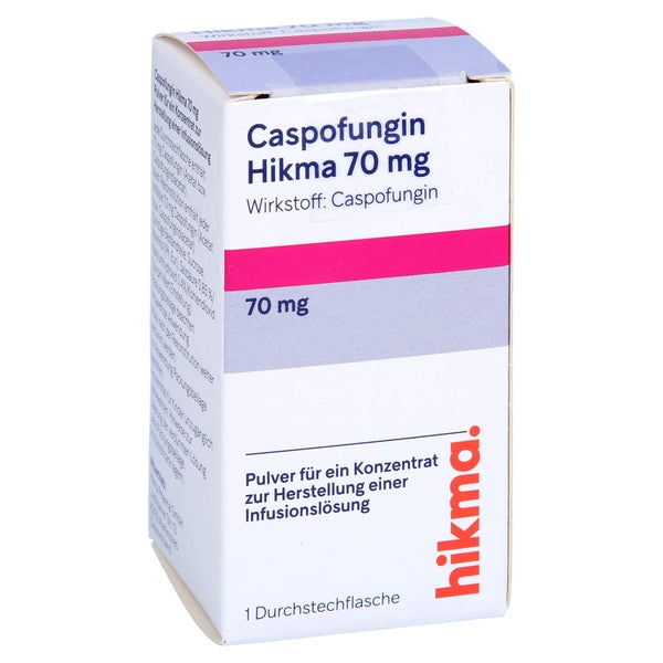 CASPOFUNGIN Hikma 70 mg Plv.f.e.Konz.z.H.e.Inf.-L. 1 St