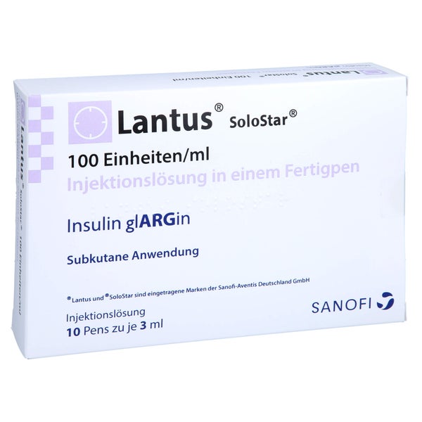 LANTUS 100 E/ml SoloStar Inj.-Lsg.i.e.Fertigpen 10X3 ml