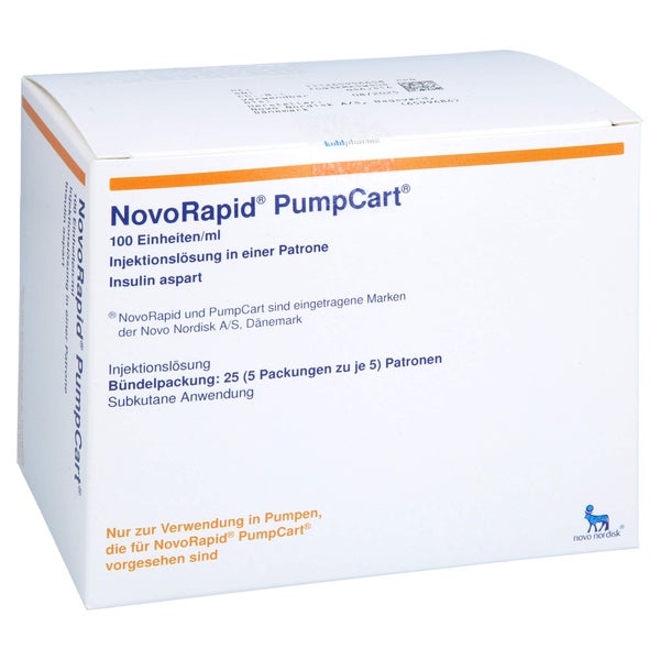 NOVORAPID PumpCart 100 E/ml Inj.-Lsg.i.e.Patrone 5X5X1,6 ml