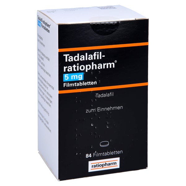 Tadalafil-ratiopharm 5 mg Filmtabletten 84 St