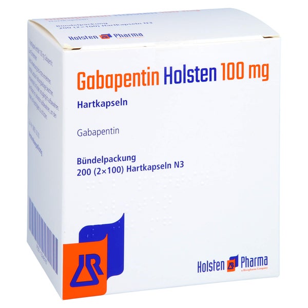 Gabapentin Holsten 100 mg Hartkapseln 200 St