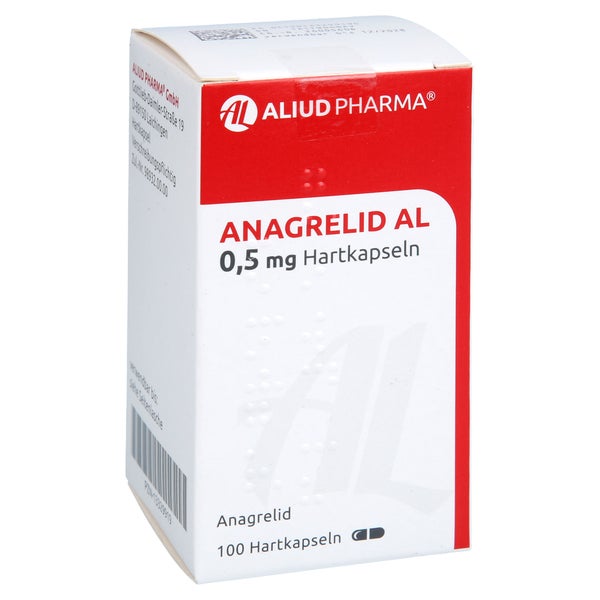Anagrelid AL 0,5 mg Hartkapseln 100 St