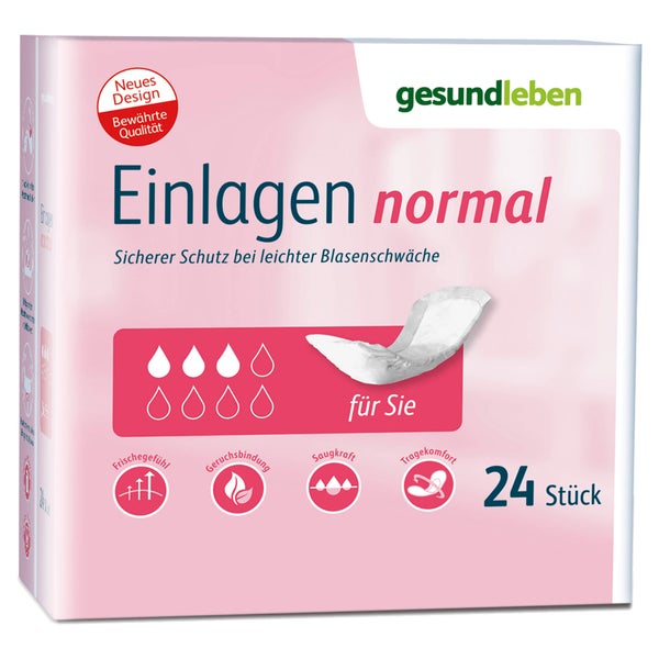 Gesund Leben Einlagen normal 24 St