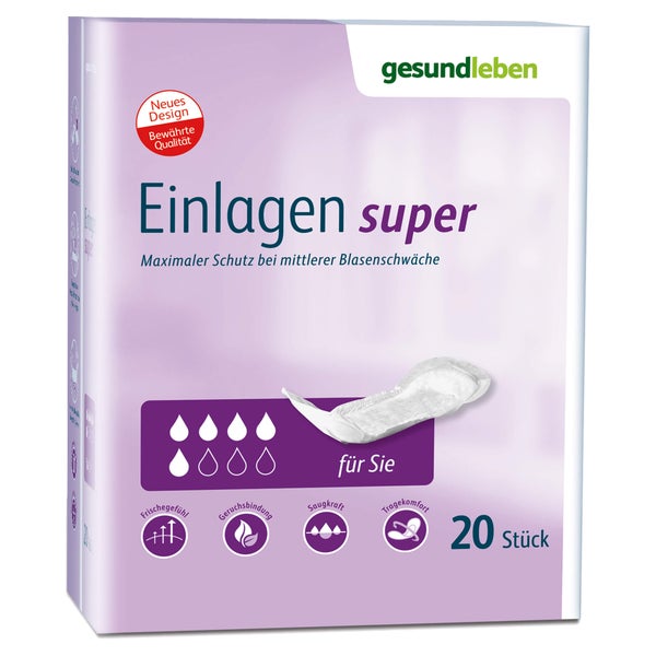 Gesund Leben Einlagen super 6X20 St