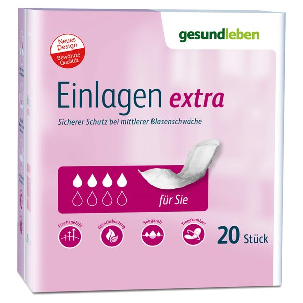 Gesund Leben Einlagen extra 6X20 St