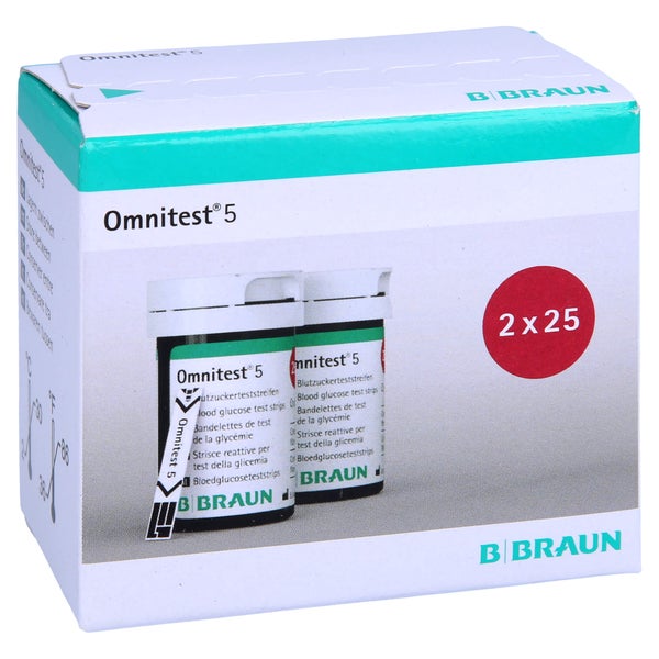Omnitest 5 Blutzucker Teststreifen 2X25 St