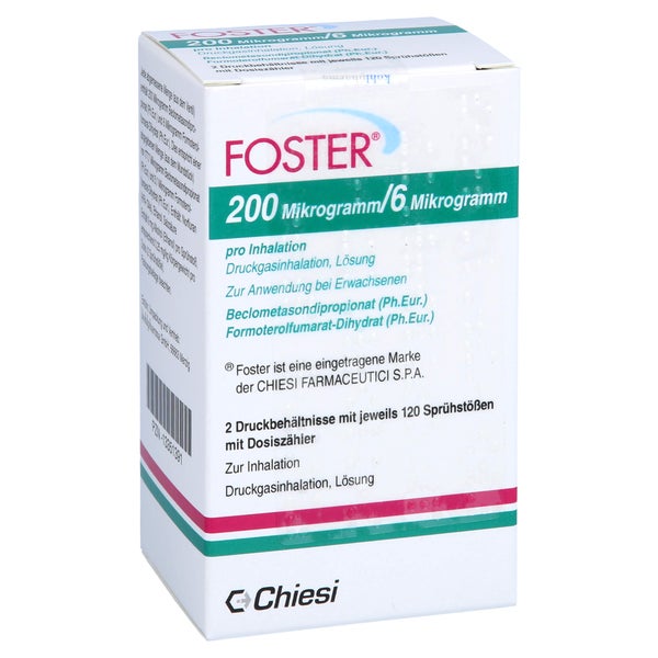 Foster 200/6 µg 120 Hub Dosieraerosol 2 St