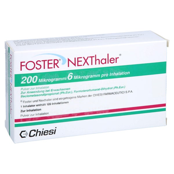 FOSTER NEXThaler 200/6 µg 120 ED Inhalationspulver 1 St