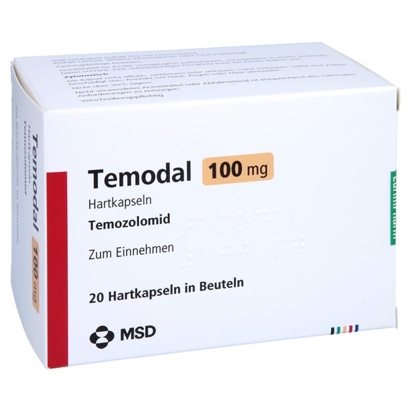 Temodal 100 mg Hartkapseln 20 St
