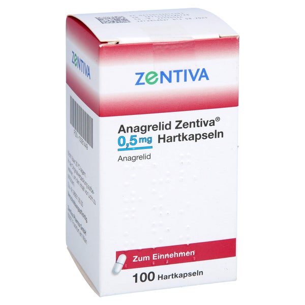Anagrelid Zentiva 0,5 mg Hartkapseln 100 St