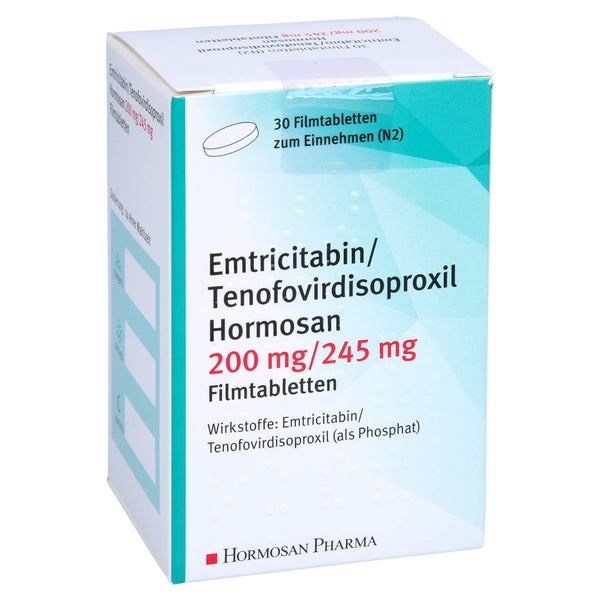 EMTRICITABIN/Tenofovirdisoproxil Hormos.200/245mg 30 St