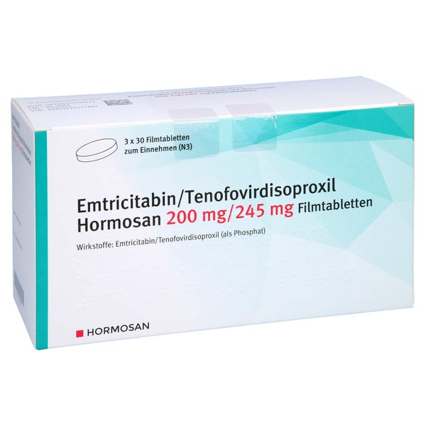 EMTRICITABIN/Tenofovirdisoproxil Hormos.200/245mg 3X30 St