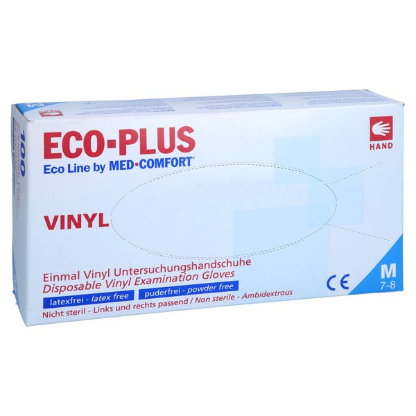 Eco-plus U.hands.vinyl Unste.puderfrei M 100 St