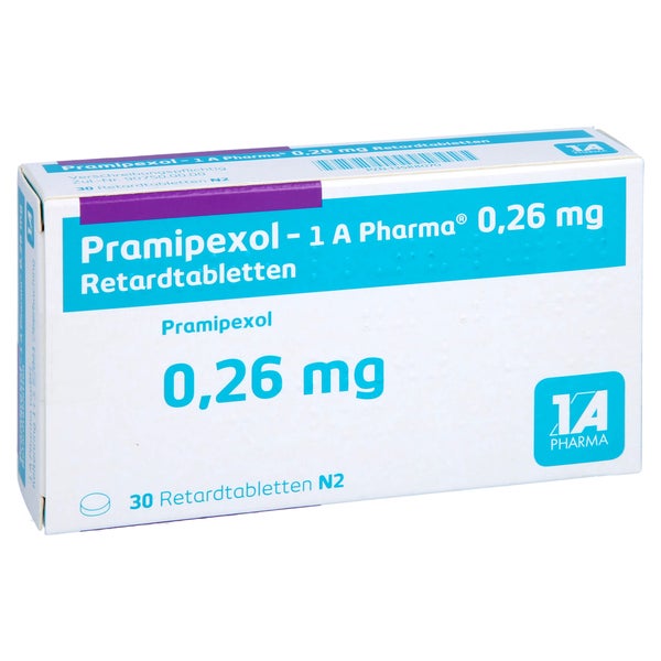 PRAMIPEXOL-1A Pharma 0,26 mg Retardtabletten 30 St