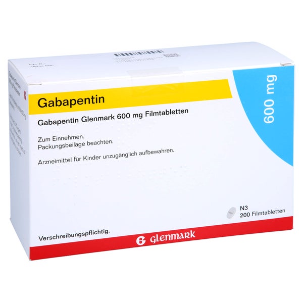 GABAPENTIN Glenmark 600 mg Filmtabletten 200 St