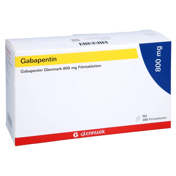 GABAPENTIN Glenmark 800 mg Filmtabletten 200 St