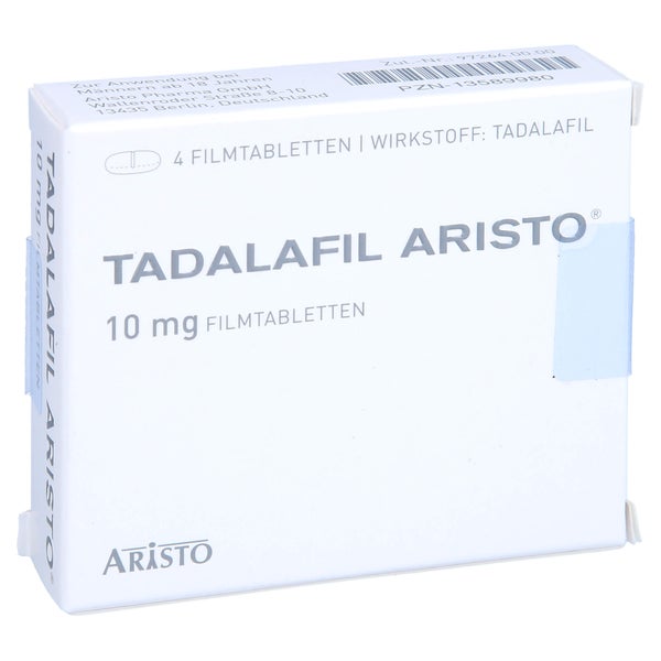 Tadalafil Aristo 10 mg Filmtabletten 4 St