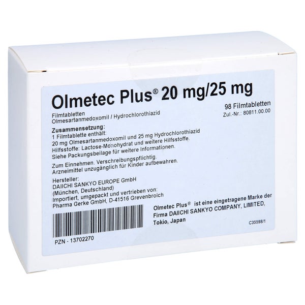 Olmetec Plus 20 mg/25 mg Filmtabletten 98 St