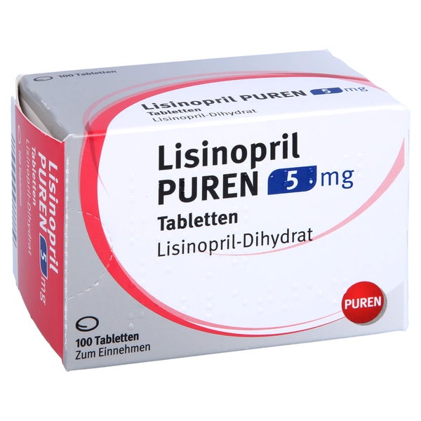 Lisinopril Puren 5 mg Tabletten 100 St
