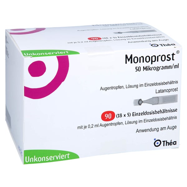 MONOPROST 50 Mikrogramm/ml Augentr.in Einzeldosen 90X0,2 ml