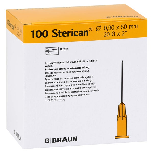 Sterican Kanülen 20 Gx2 0,9x50 mm 100 St