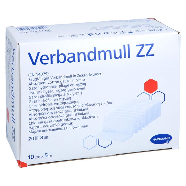 Verbandmull Hartmann 10 cmx5 m zickzack 1 St