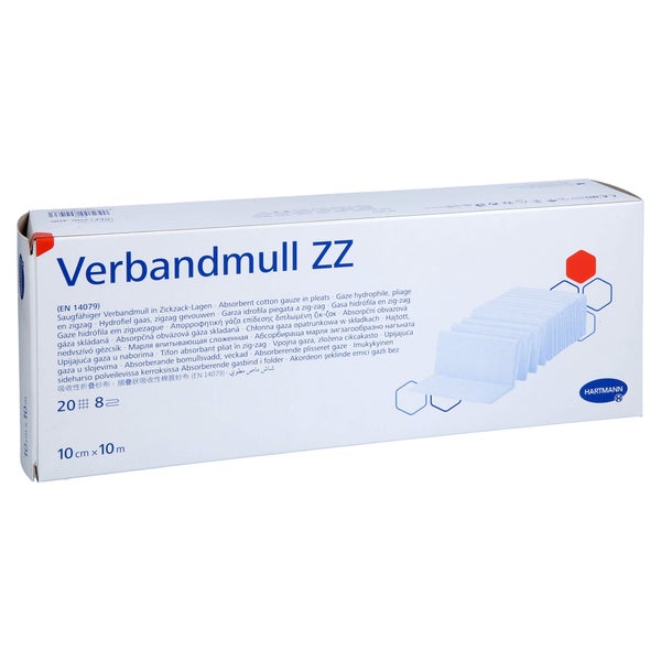 Verbandmull Hartmann 10 cmx10 m zickzack 1 St