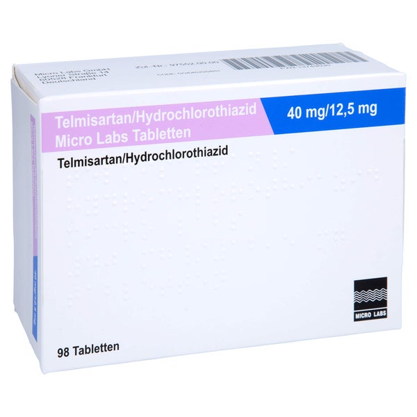 TELMISARTAN/HCT Micro Labs 40 mg/12,5 mg Tabletten 98 St