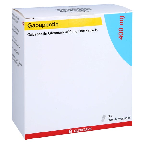 Gabapentin Glenmark 400 mg Hartkapseln 200 St