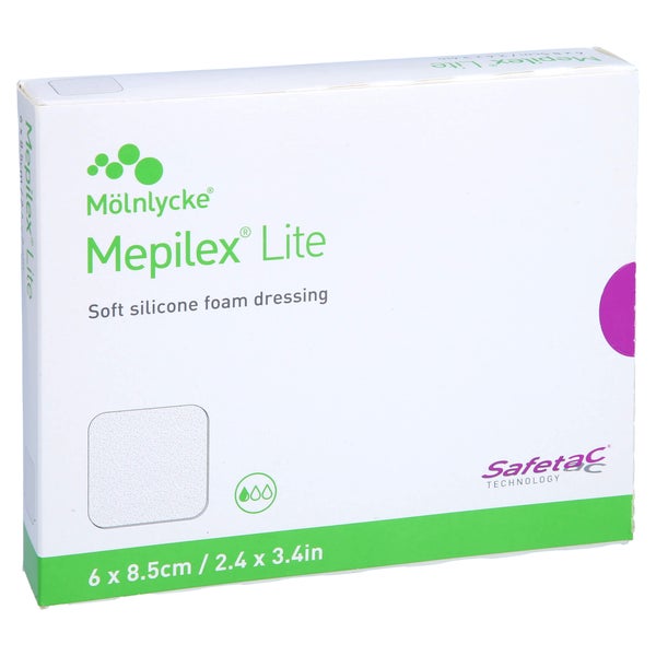 Mepilex Lite Schaumverband 6x8,5 cm ster 5 St