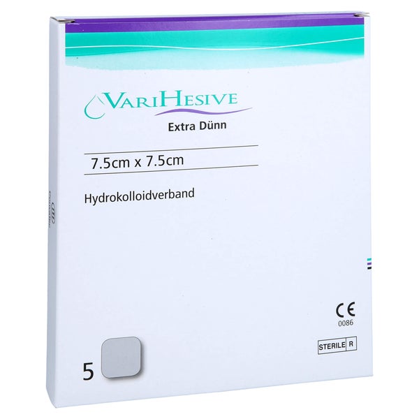 Varihesive Extra dünn 7,5x7,5 cm HKV hyd 5 St